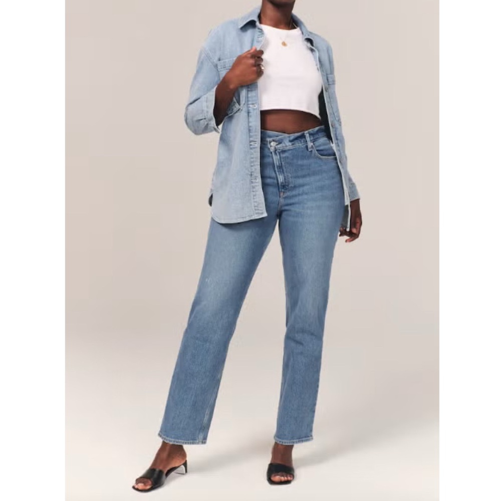 Curve Love Ultra High Rise 90s Jeans - Blue